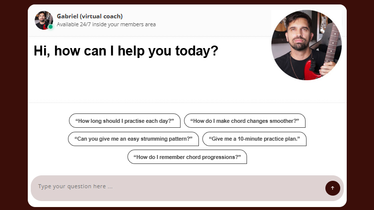 You Get Your Very Own Guitar Practice Coach