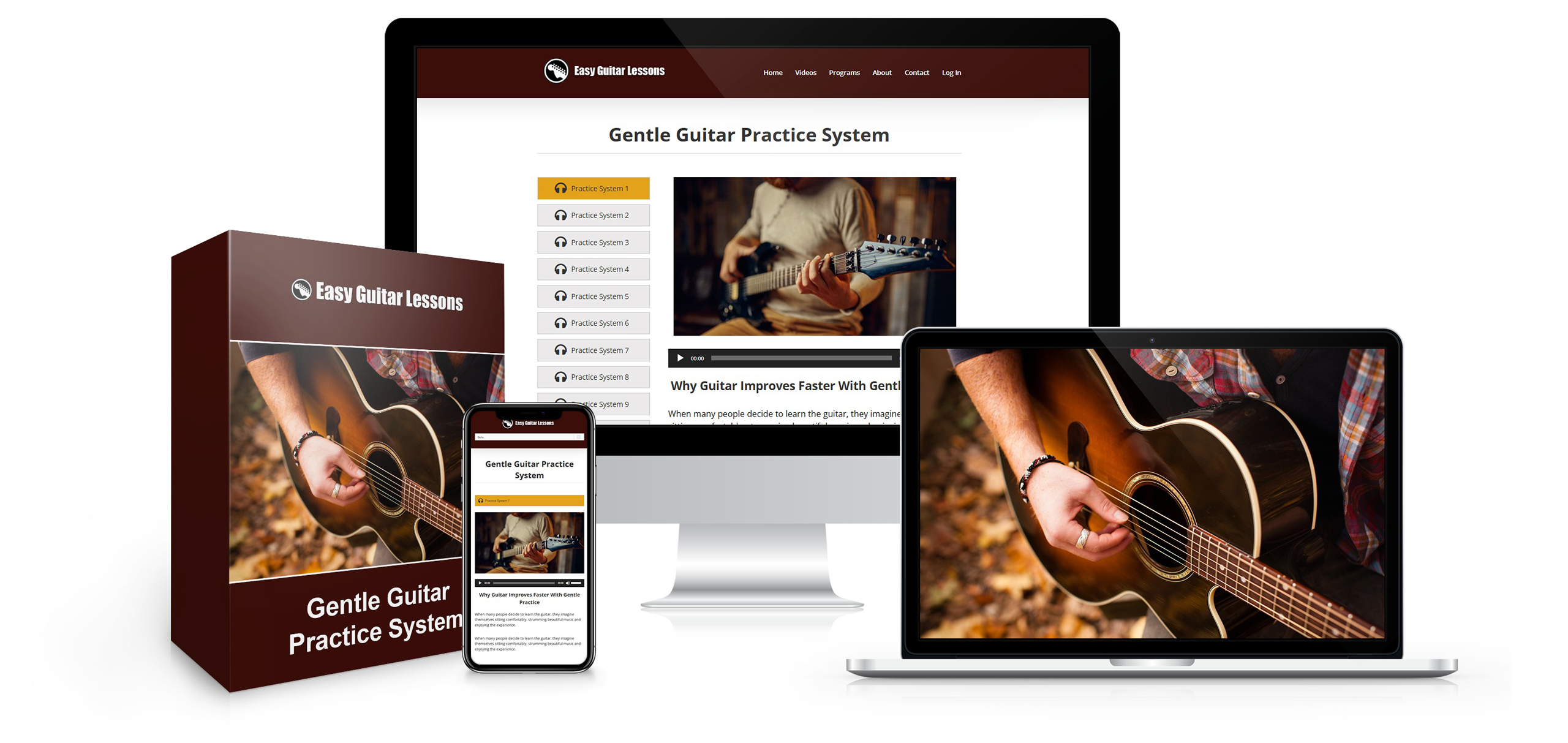 Gentle Guitar Practice System